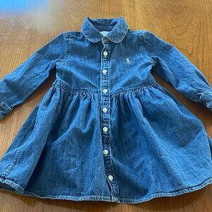 Ralph Lauren Blue Denim Kids Casual Dress